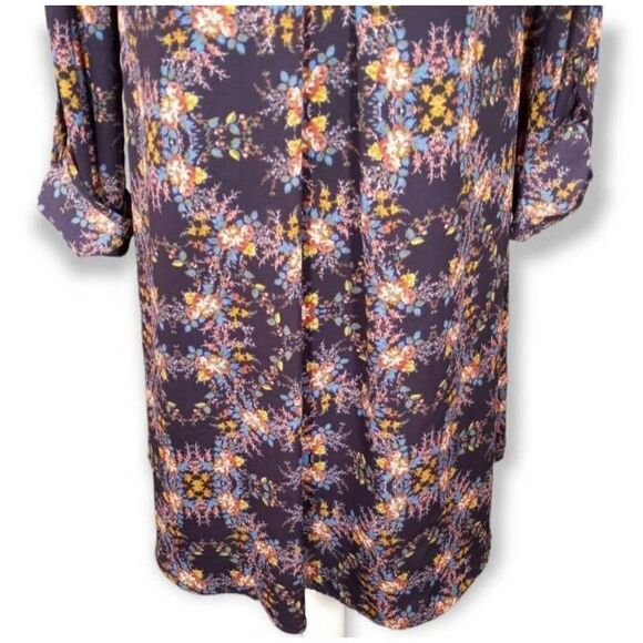 LUSH NAVY FLORAL SHIFT DRESS SZ.M EUC. - Picture 3 of 9